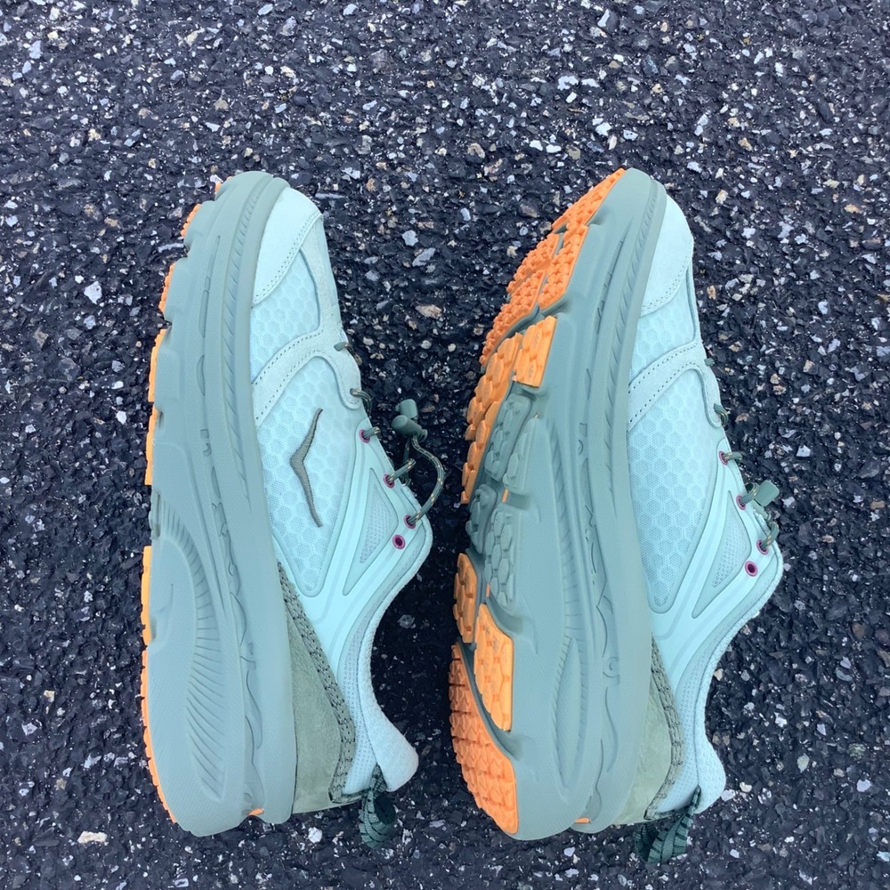 Hoka One One Bondi B3 Seafoam Green Orange Running Shoes 1155351 ASC Mens 11